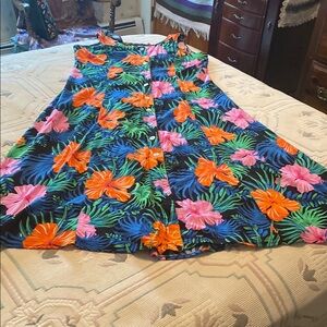 Classic Tropical Floral Dress